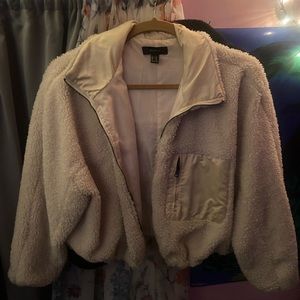 Cream Sherpa jacket